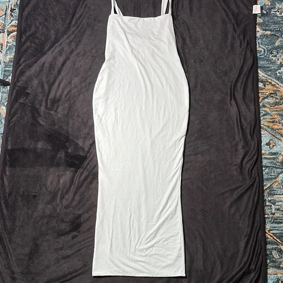 Oh Polly Mint-Green Bodycon Maxi Dress • Lace-Up Bust, Square Neck Sz US 10 - Picture 4 of 11